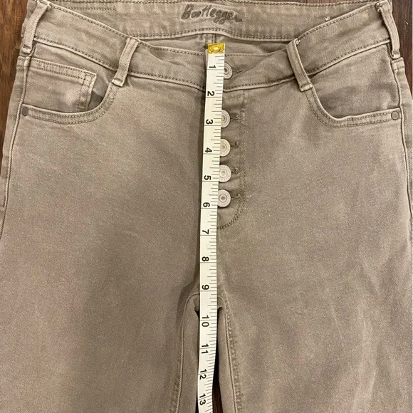 button fly straight leg jeans size 25 - Picture 7 of 10